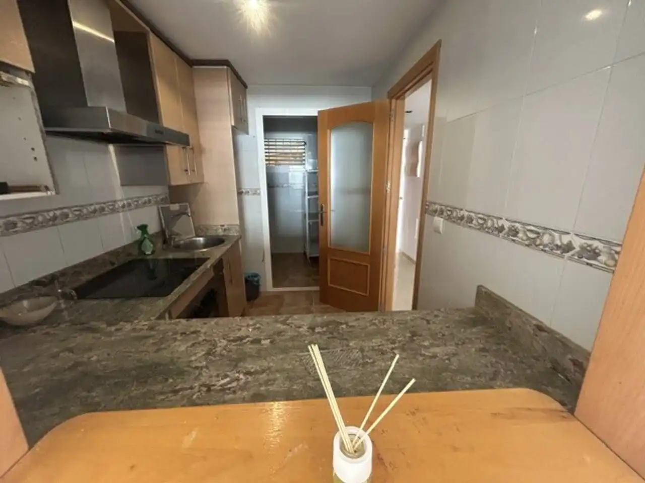 Kitchen of Flat for sale in Roquetas de Mar  with Air Conditioner, Terrace and Community pool