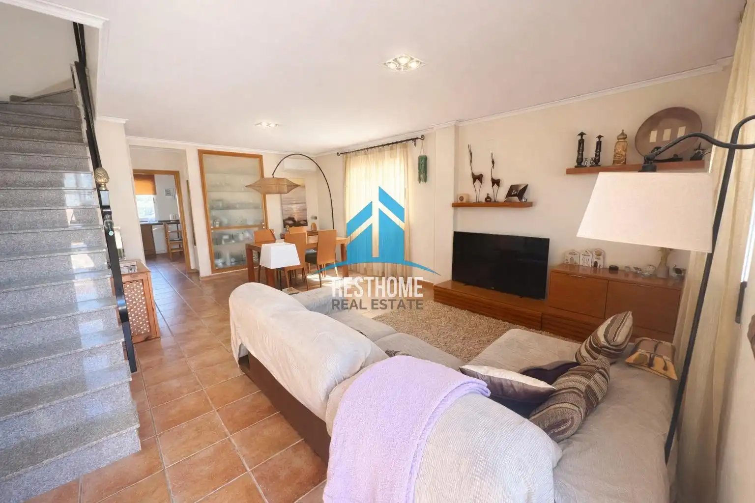 Sala d'estar de Casa adosada en venda en Cullera amb Terrassa