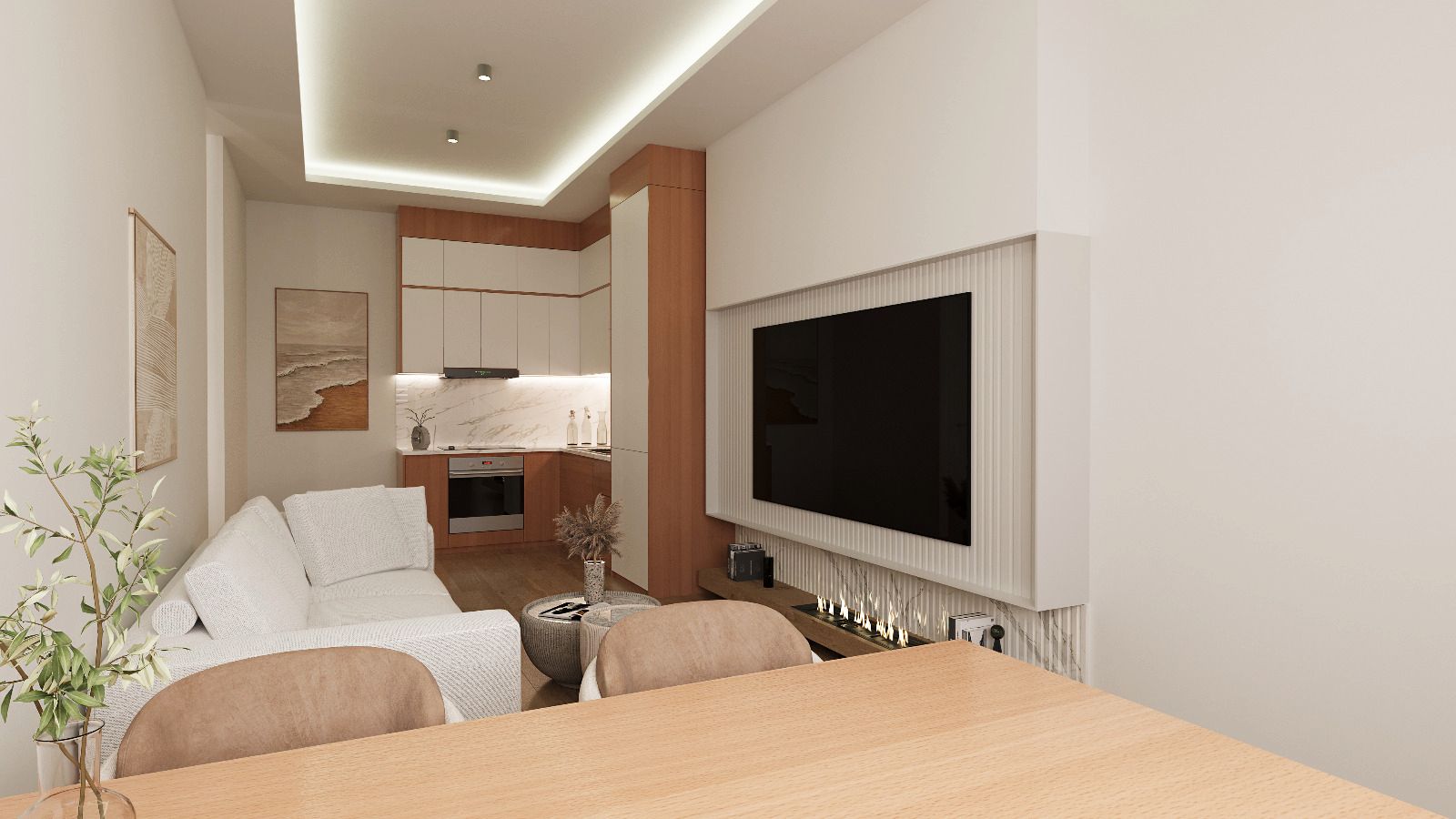 Living room of Apartment for sale in Sanxenxo
