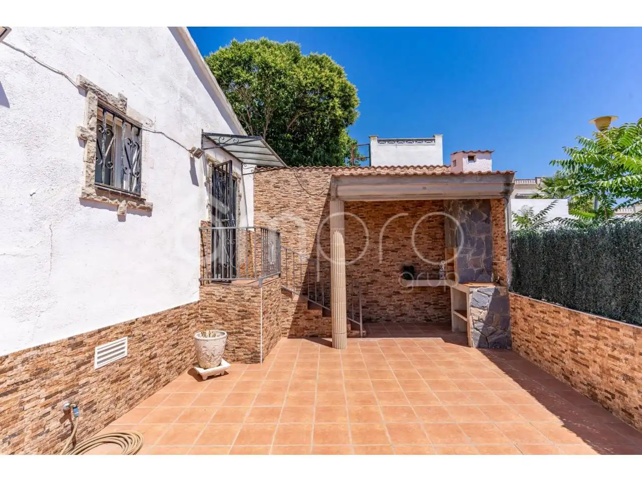 Terrassa de Casa o xalet en venda en La Pobla de Montornès   amb Aire condicionat, Jardí privat i Terrassa