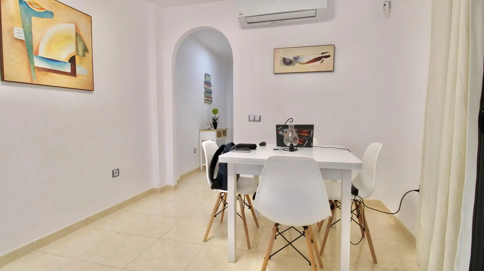 Dining room of Flat for sale in Vícar  with Air Conditioner, Private garden and Terrace