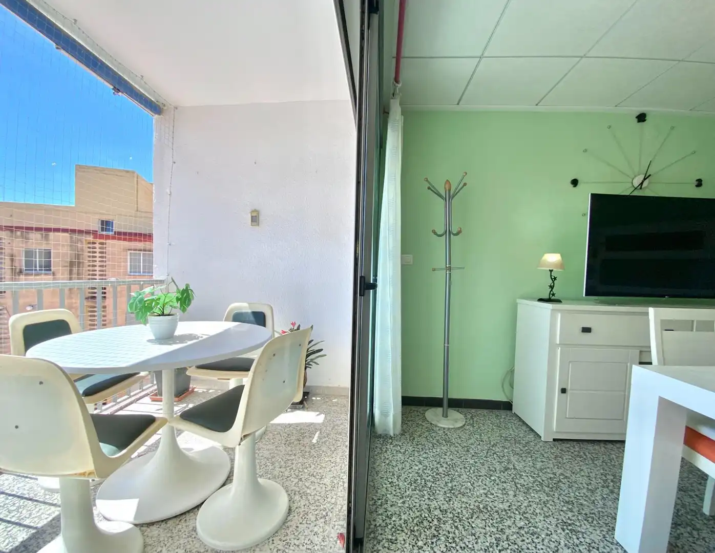 Balcony of Flat for sale in La Pobla de Farnals  with Air Conditioner, Private garden and Balcony