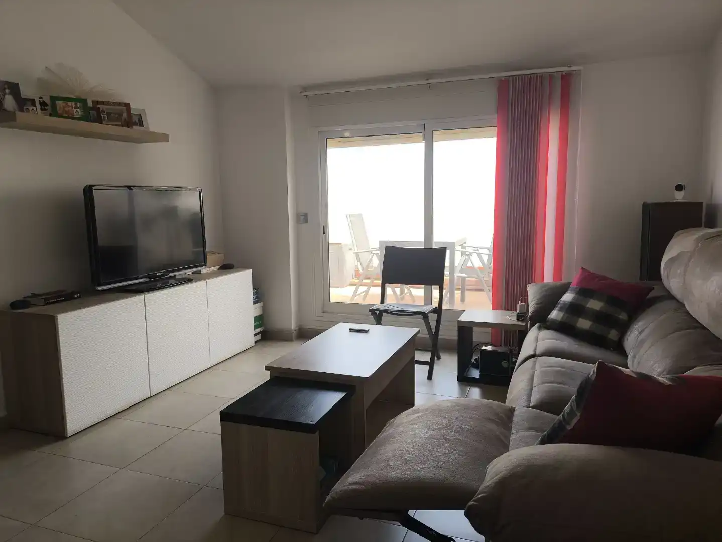 Sala d'estar de Àtic en venda en  Murcia Capital amb Aire condicionat, Terrassa i Piscina