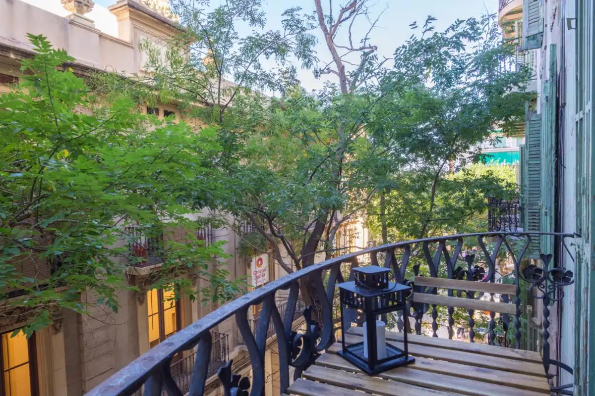 Terrassa de Apartament per a compartir en  Palma de Mallorca amb Moblat, Forn i Rentadora