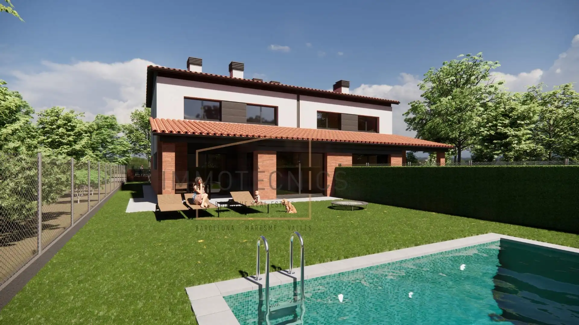 Jardín de Casa adosada en venta en Sant Esteve de Palautordera con Aire acondicionado, Jardín privado y Terraza