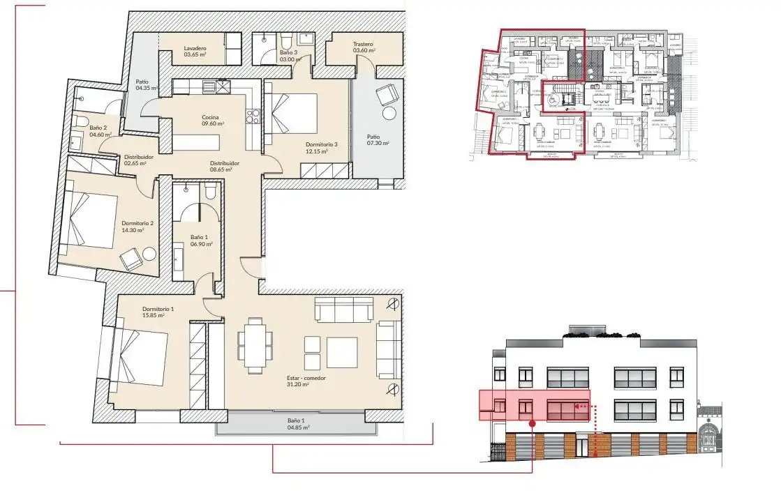 Piso con piscina en venta en Paseo Paseo de Salvador Rueda 13, imagen 7