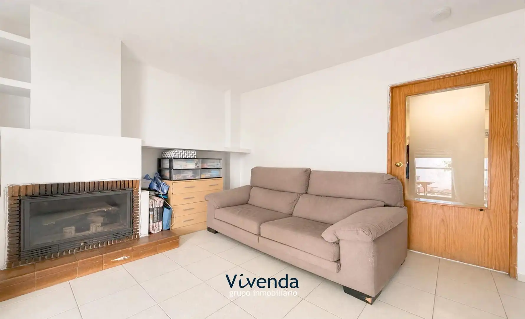 Sala de estar de Casa adosada en venta en Madrid con Aire acondicionado, Calefacción y Trastero