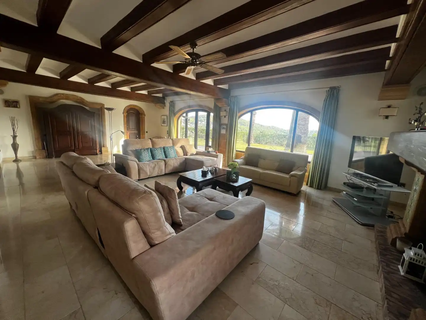 Sala d'estar de Casa o xalet en venda en Jávea / Xàbia amb Aire condicionat, Jardí privat i Terrassa