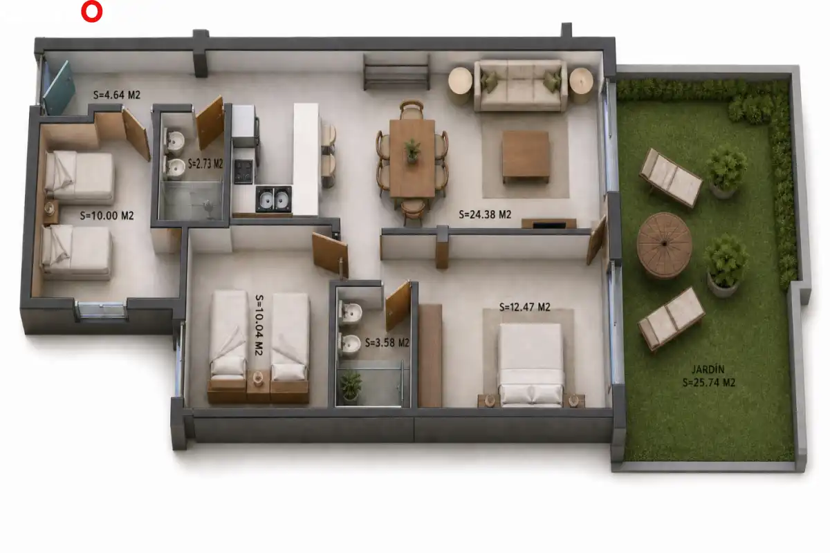 Piso en venta en Huétor Vega con Aire acondicionado, Calefacción y Jardín privado