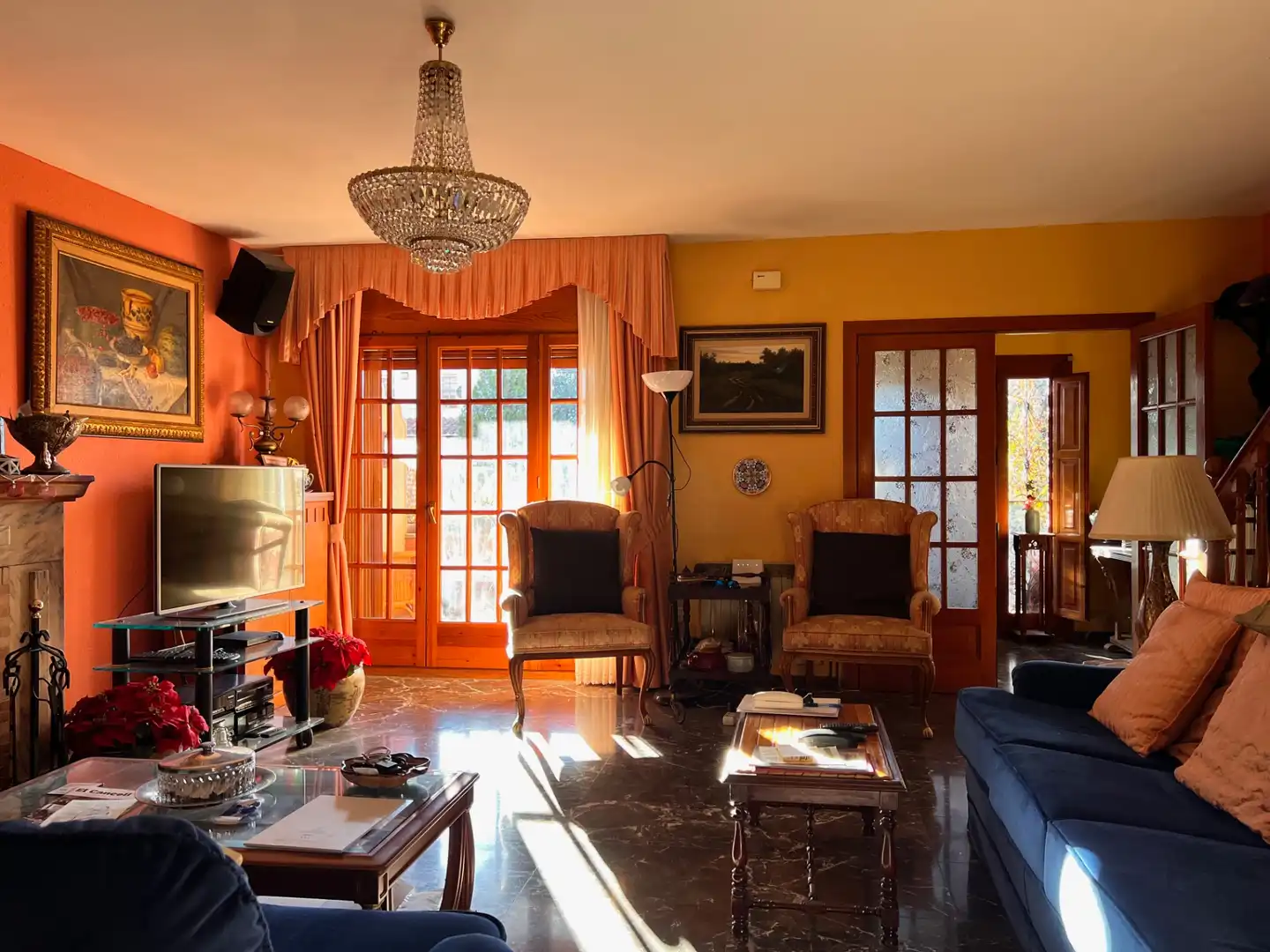 Sala d'estar de Casa adosada en venda en Vilassar de Dalt amb Calefacció, Jardí privat i Terrassa