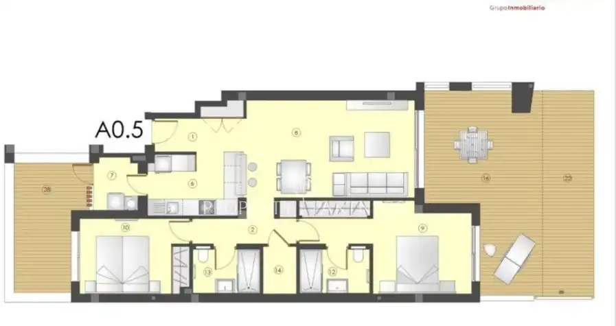 Apartment mit Pool zum Verkauf in Urbanizacion Casablanca, imagen 7