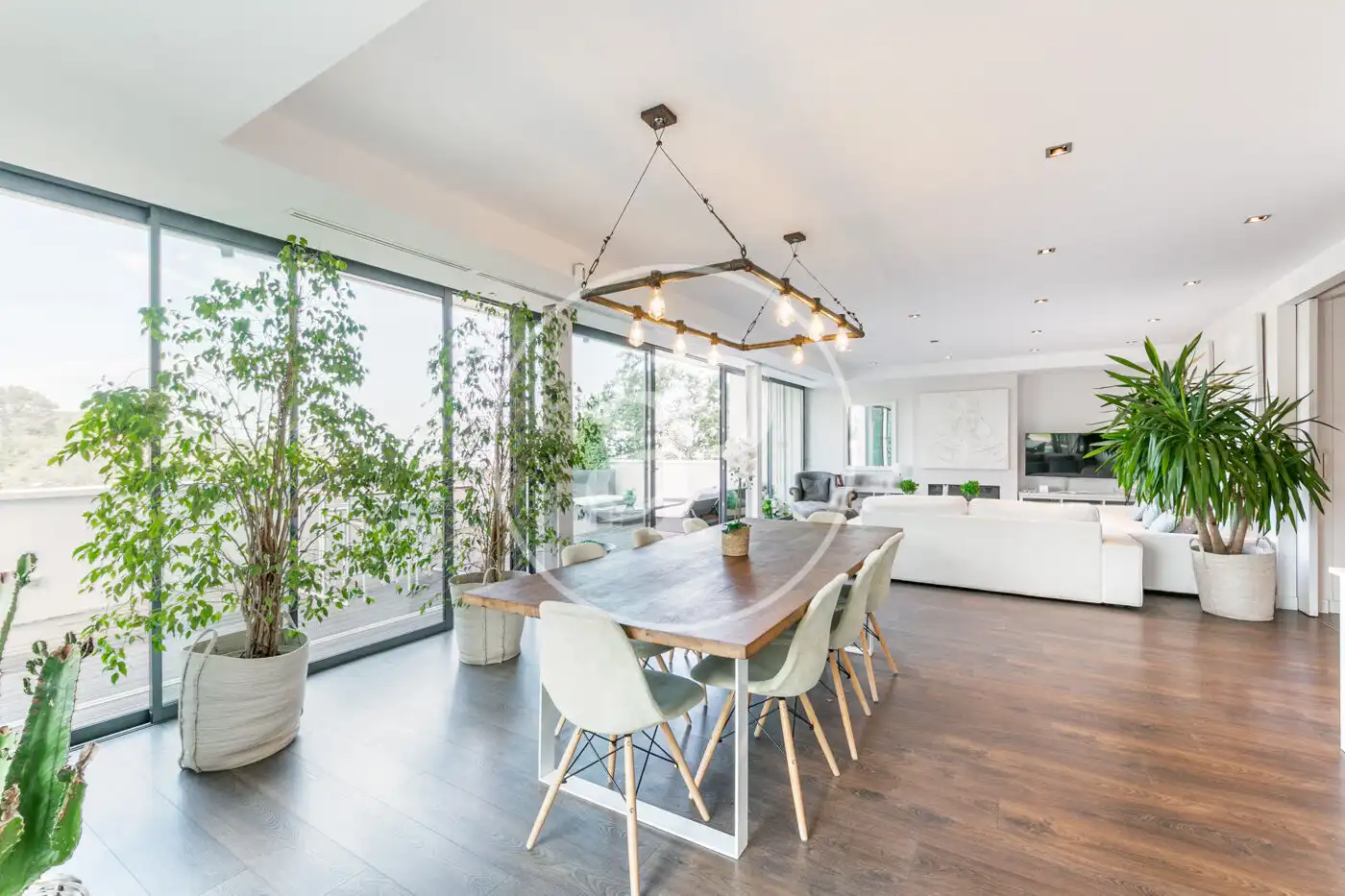 Dining room of Houses for rent in Barcelona  with Air Conditioner, Heating and Private garden