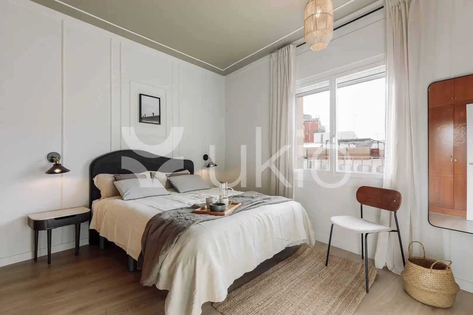 Habitación de Apartamento de alquiler en Barcelona con Aire acondicionado, Calefacción y Terraza