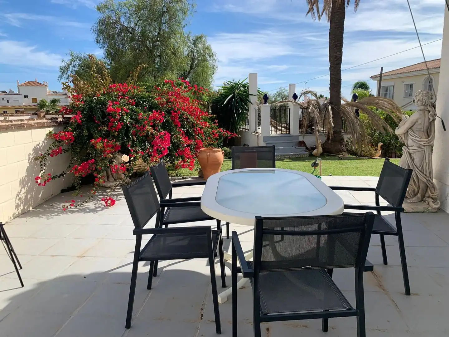 Terraza de Casa o chalet en venta en Mijas con Aire acondicionado, Jardín privado y Trastero