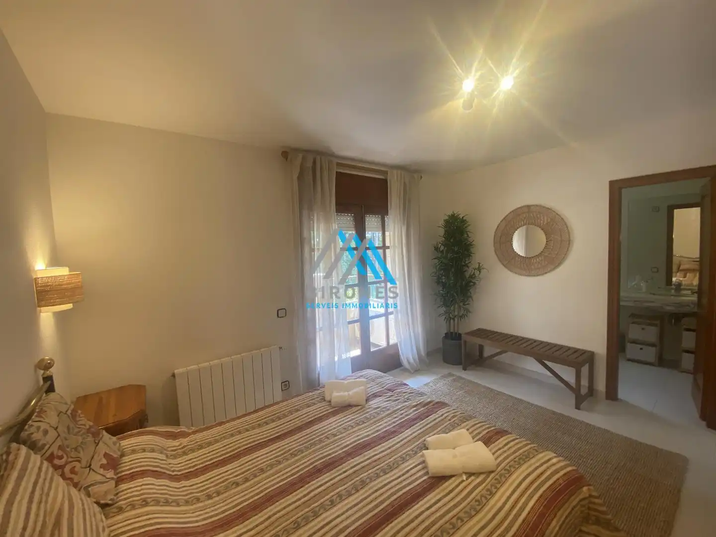 Habitación de Casa adosada de alquiler en Castell d'Aro, Platja d'Aro i s'Agaró con Aire acondicionado, Calefacción y Amueblado