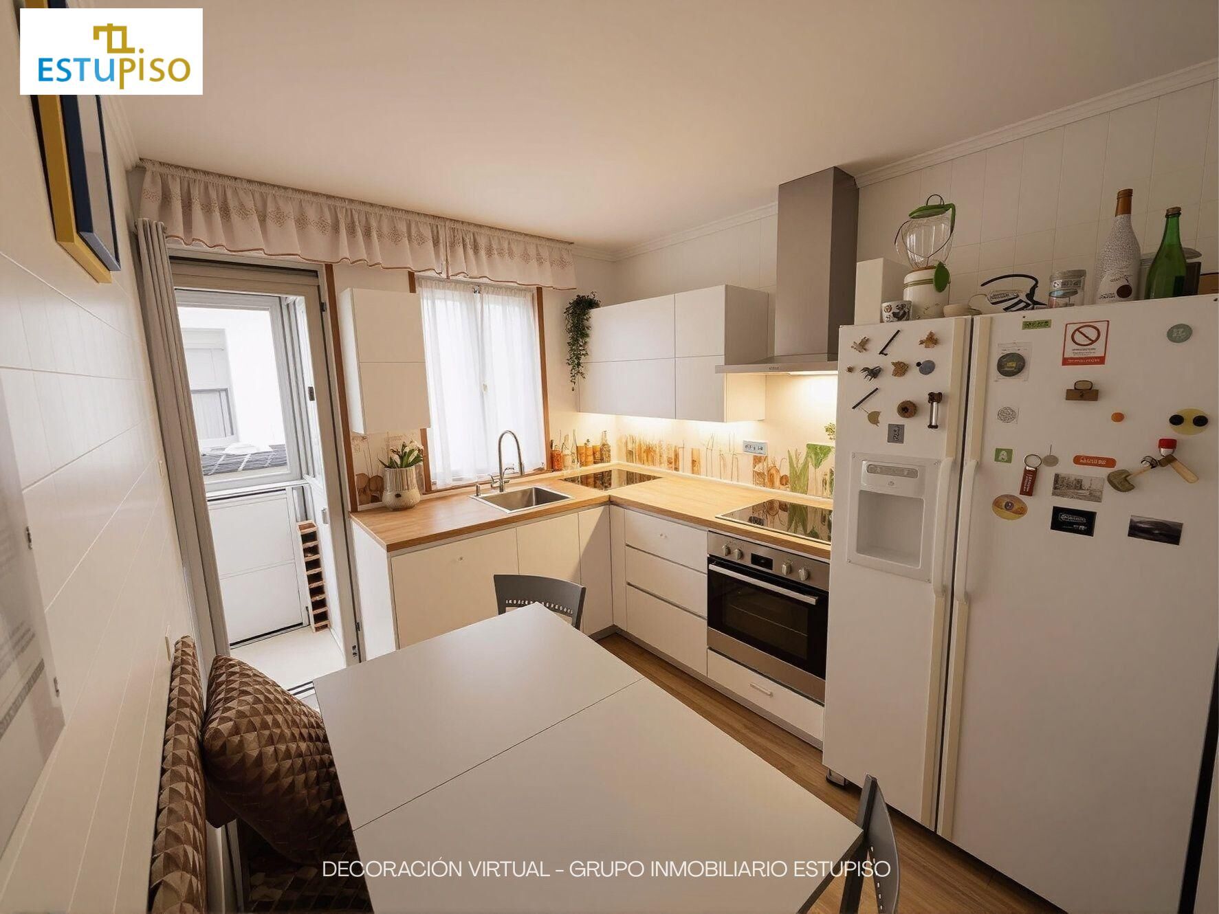 Cocina de Piso en venta en León Capital  con Parquet, Terraza y Trastero