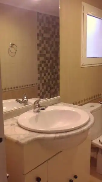 Baño de Piso de alquiler en Valencia con Amueblado y Balcón