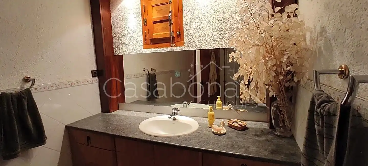 Baño de Finca rústica en venta en Arbúcies con Jardín privado, Terraza y Amueblado