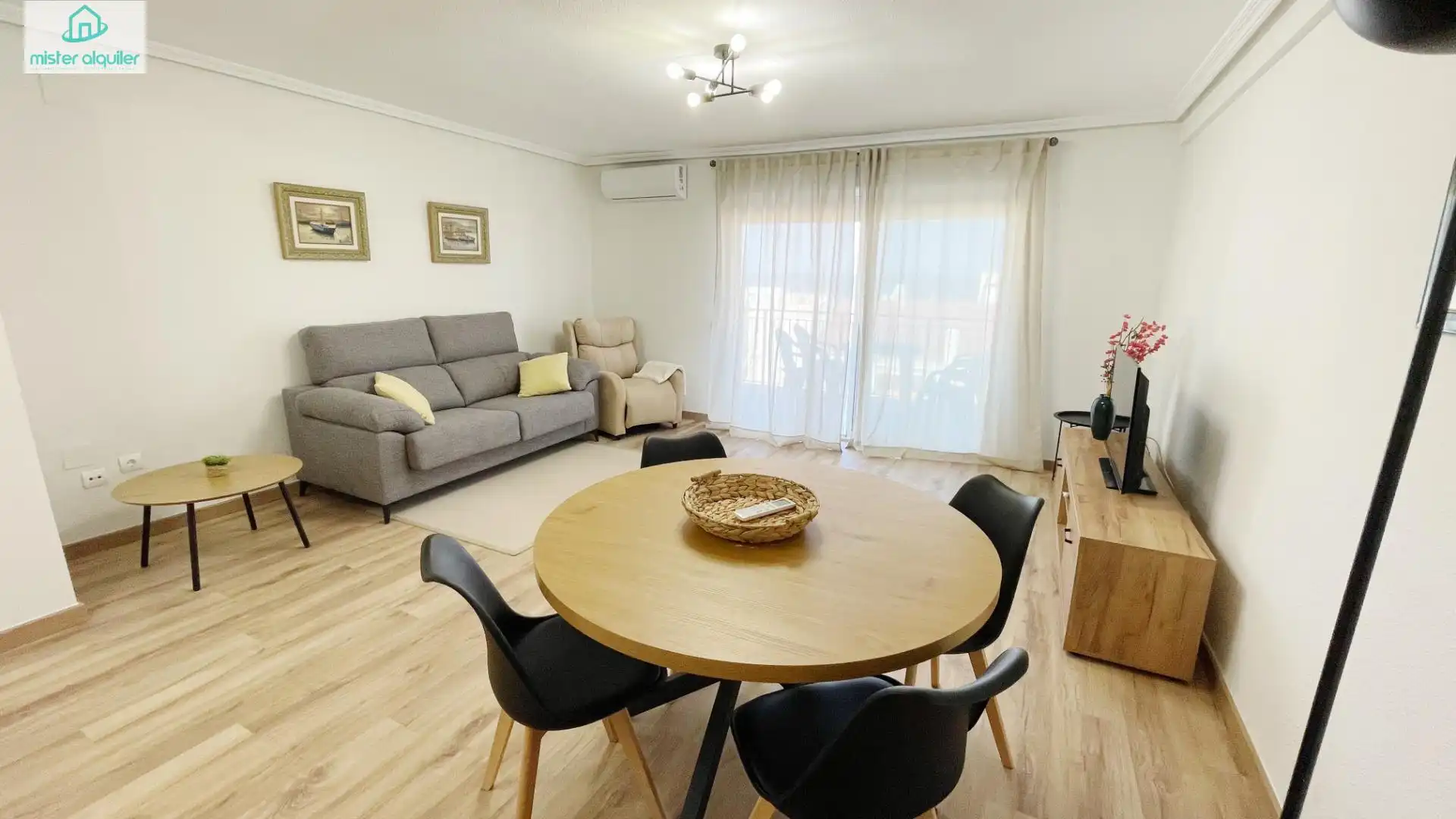 Living room of Apartments for rent in El Campello  with Air Conditioner, Heating and Furnished
