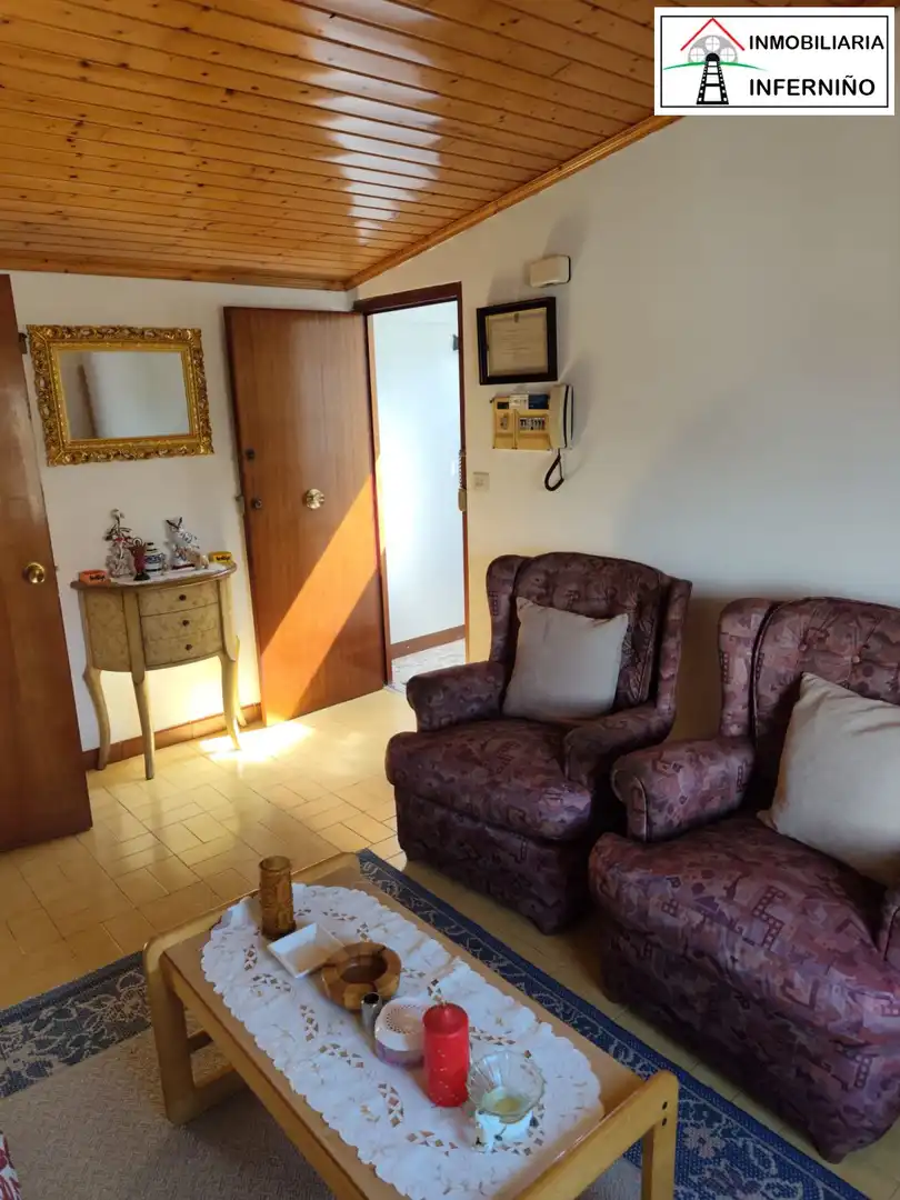 Sala d'estar de Àtic en venda en Valdoviño amb Aire condicionat, Calefacció i Terrassa