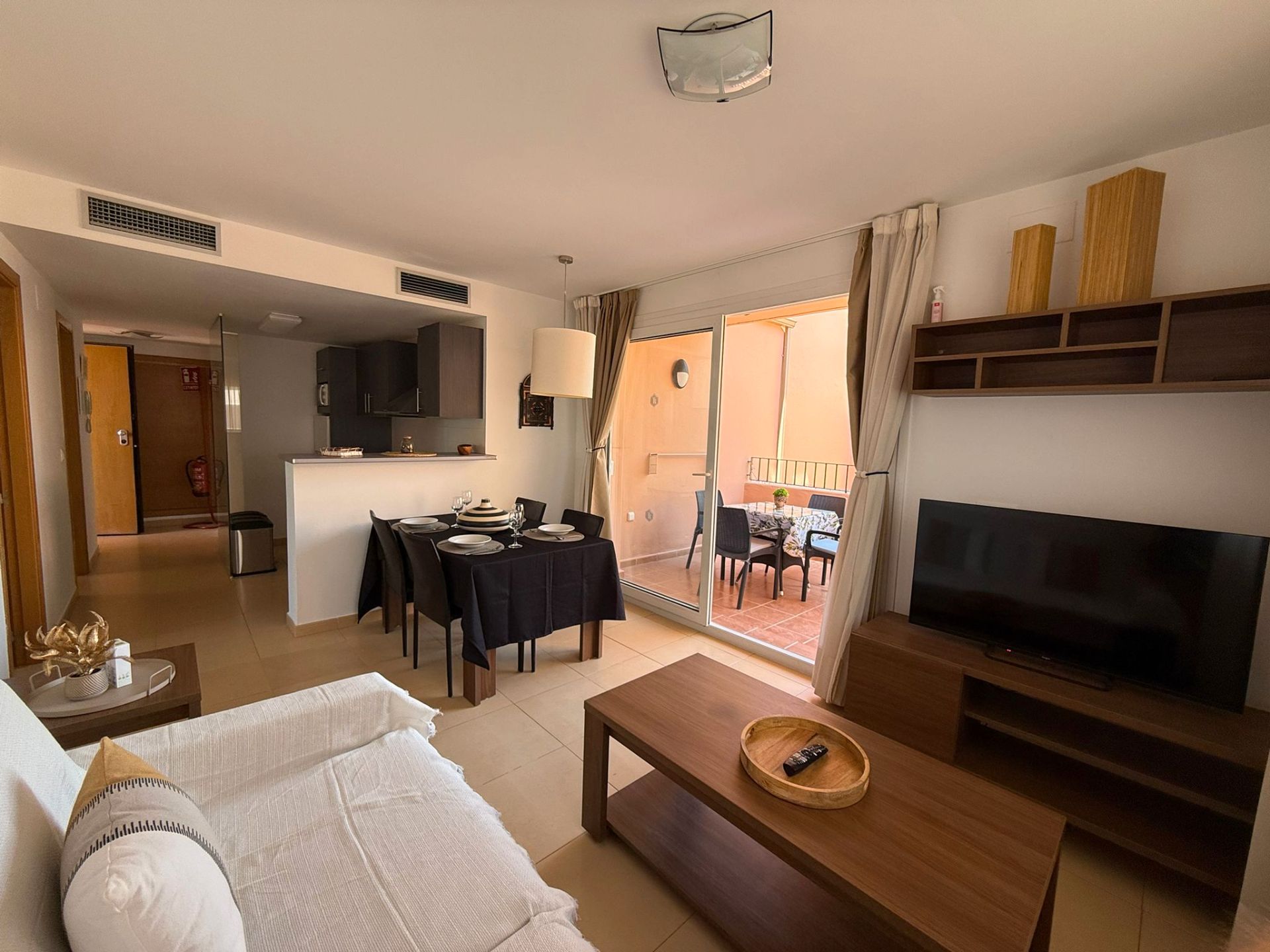 Sala d'estar de Apartament de lloguer en Torre-Pacheco amb Aire condicionat, Calefacció i Terrassa