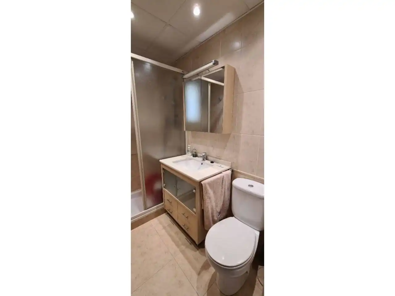 Bathroom of Apartments for rent in  Logroño  with Heating, Parquet flooring and Furnished