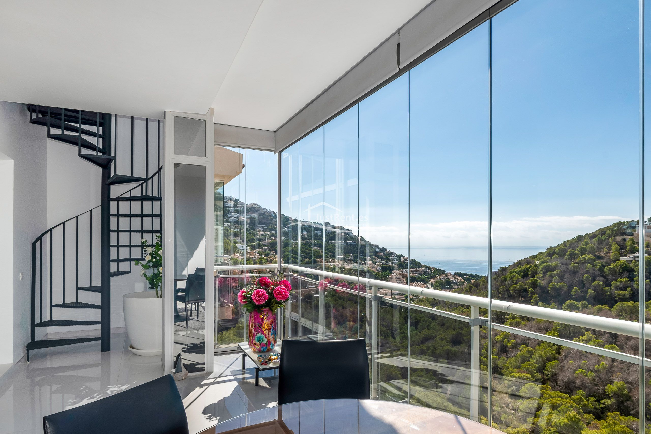 Terrace of Attic to rent in Altea  with Air Conditioner, Heating and Private garden