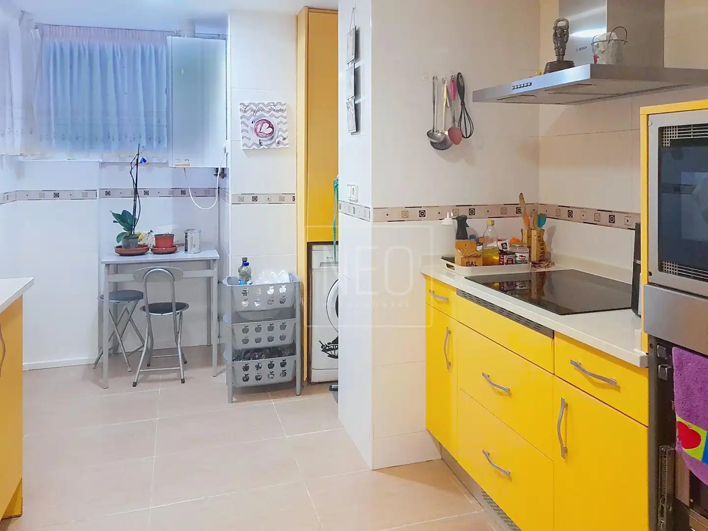 Cocina de Planta baja en venta en Madrid con Calefacción, Parquet y Terraza