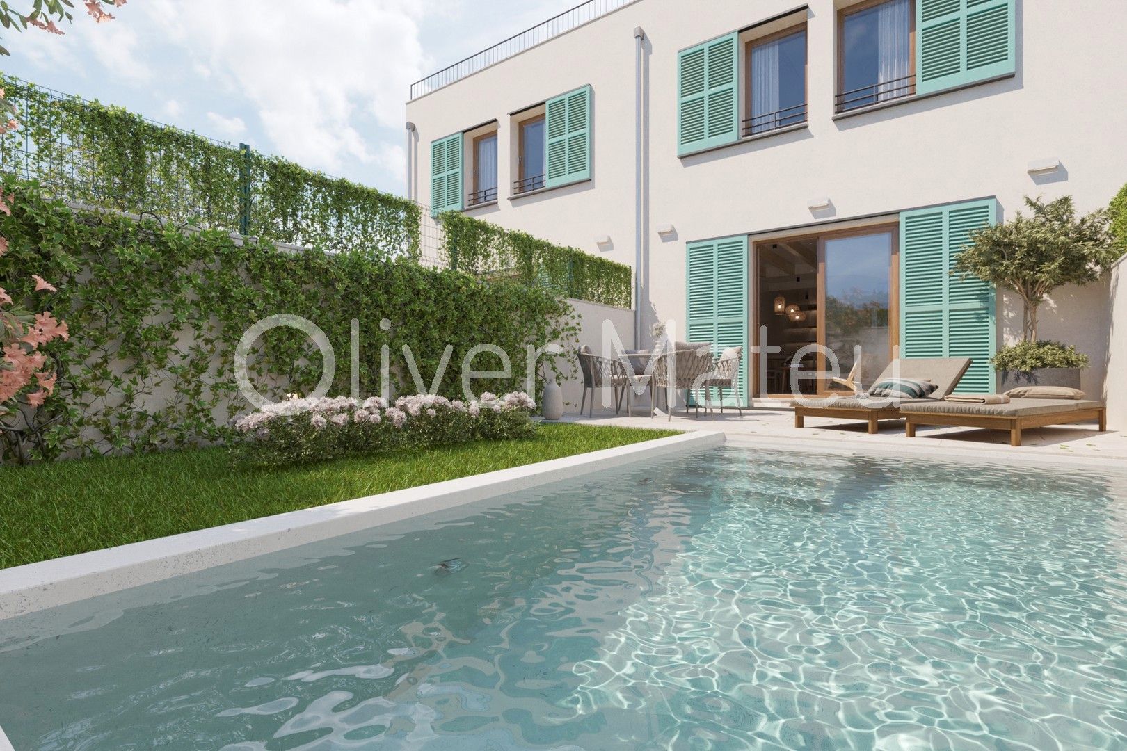 Exterior view of Single-family semi-detached for sale in Sencelles  with Air Conditioner, Heating and Private garden