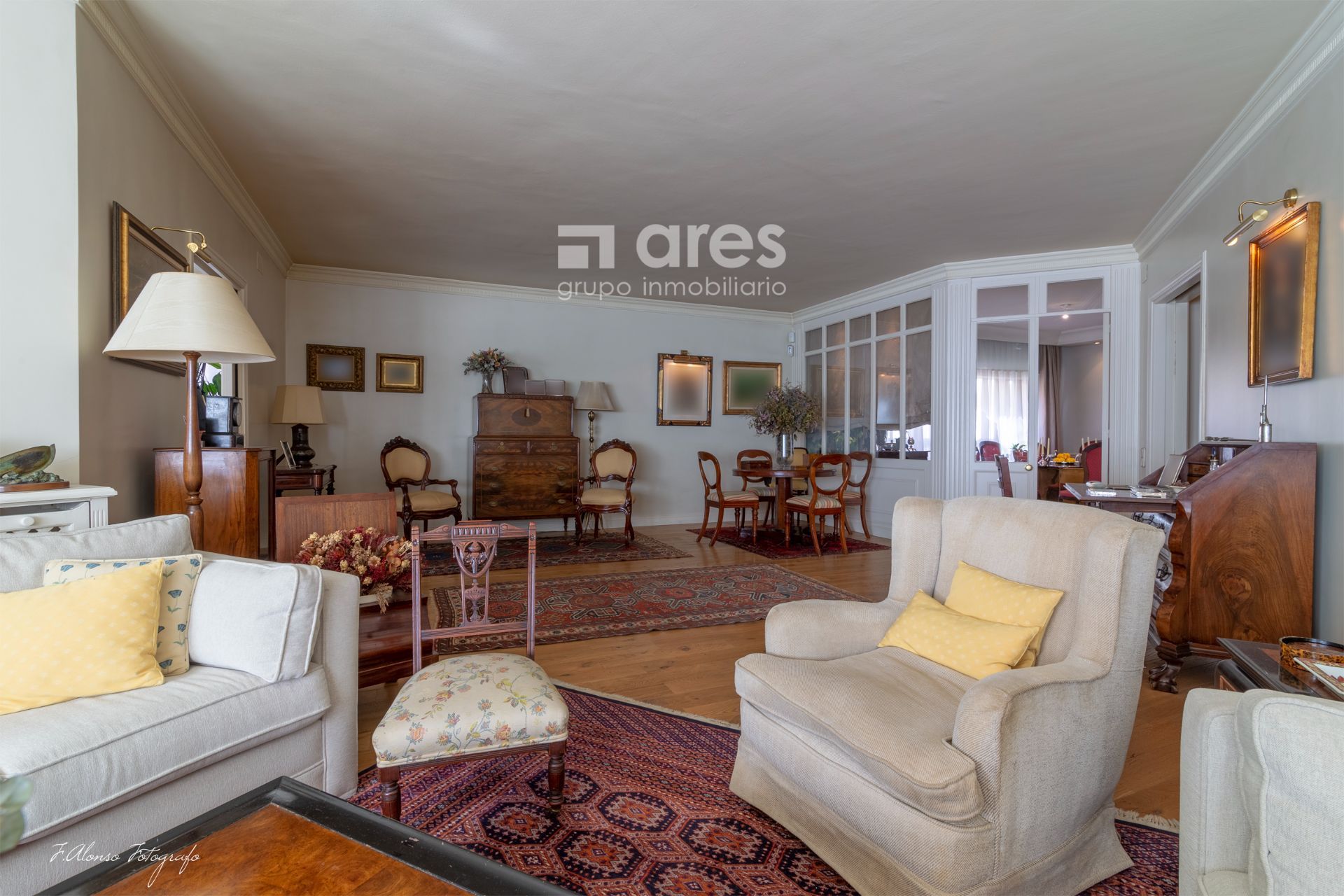 Sala de estar de Piso en venta en  Madrid Capital con Aire acondicionado