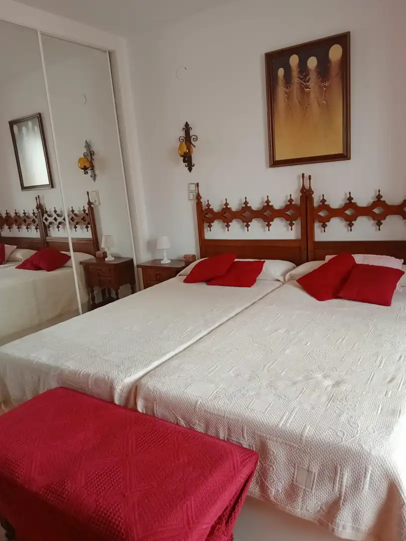 Dormitori de Apartament en venda en Calpe / Calp amb Calefacció, Jardí privat i Terrassa