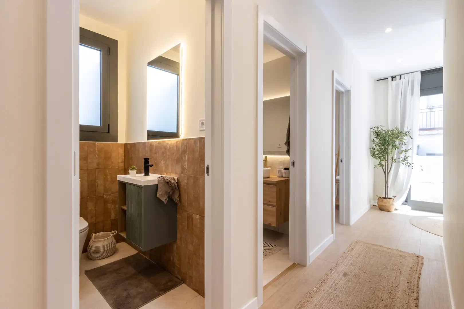 Badezimmer von Wohnung zum Verkauf in Terrassa mit Klimaanlage, Heizung und Terrasse
