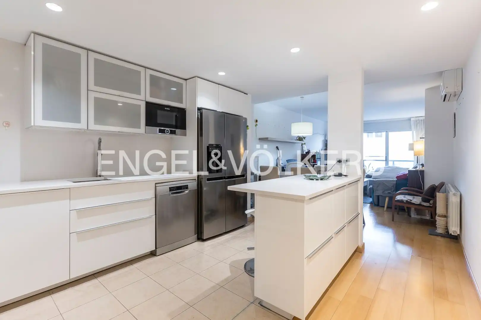 Kitchen of Flat for sale in Barcelona  with Air Conditioner, Heating and Parquet flooring