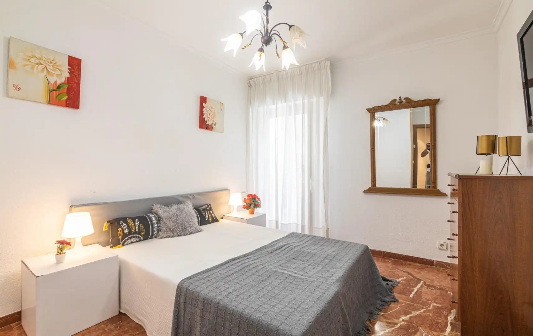 Schlafzimmer von Wohnung zum Verkauf in Elche / Elx mit Klimaanlage, Heizung und Balkon