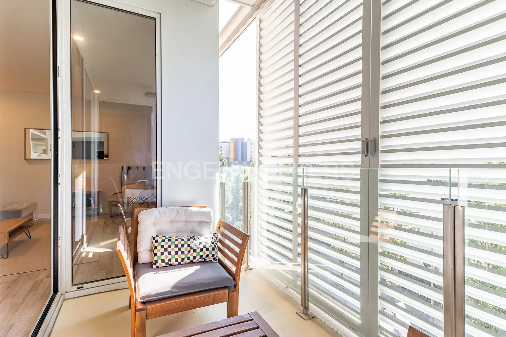 Balcony of Flat for sale in Sant Adrià de Besòs  with Air Conditioner, Heating and Parquet flooring