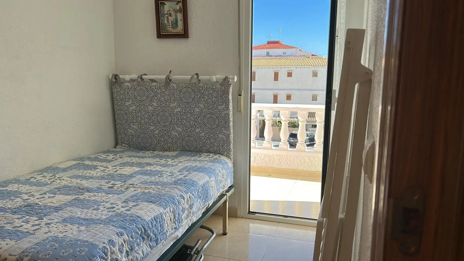 Schlafzimmer von Maisonette zum Verkauf in Santa Pola mit Klimaanlage, Heizung und Privatgarten