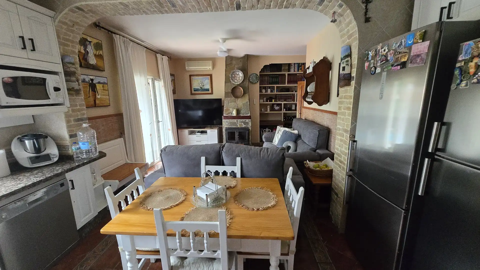 Dining room of Houses for sale in Málaga  with Air Conditioner, Private garden and Terrace