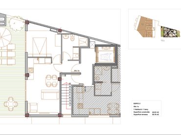 Ático de obra nueva con balcón en venta en Avinguda Catalunya 87