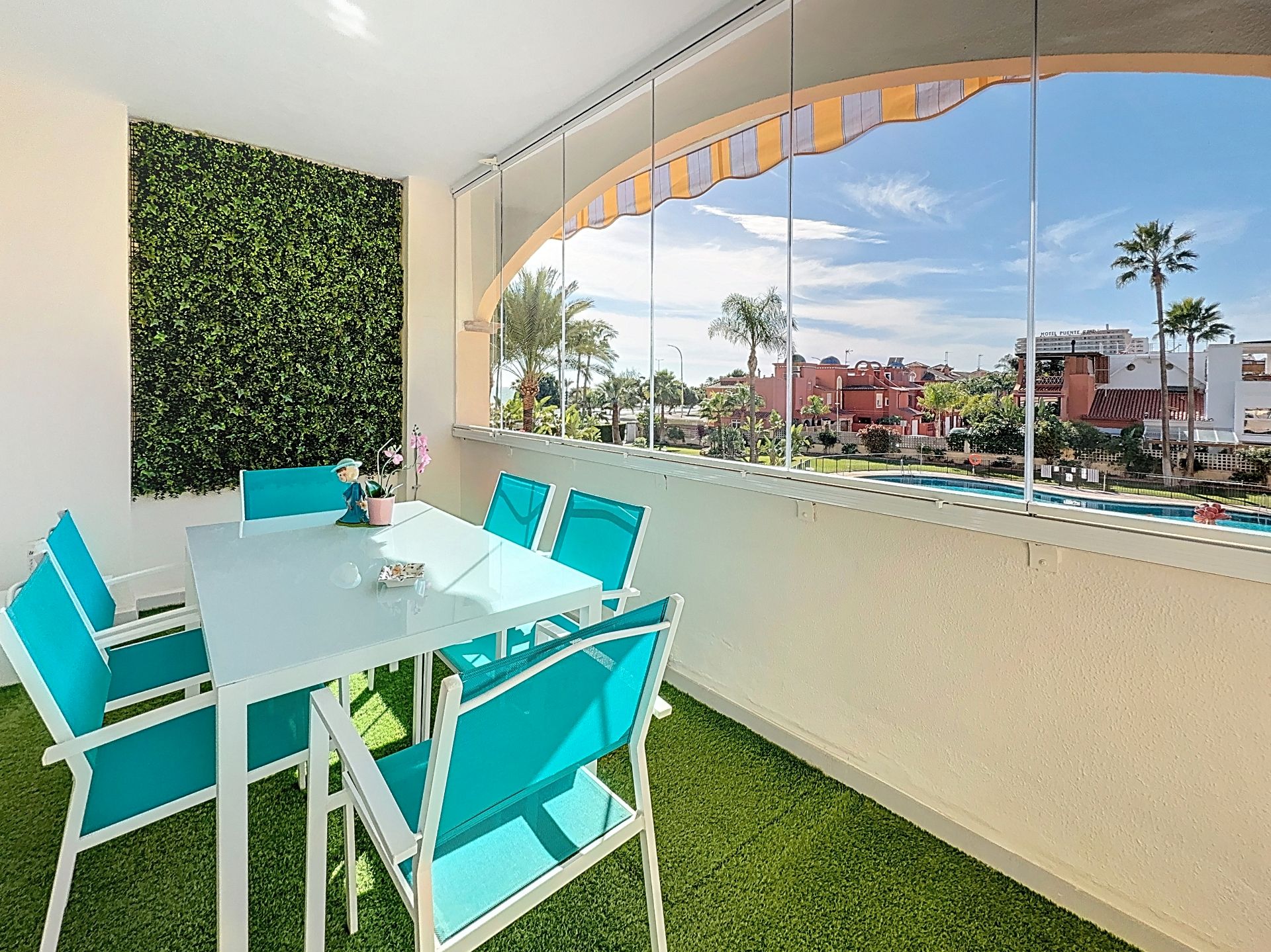 Terrace of Flat to rent in Torremolinos  with Air Conditioner, Terrace and Furnished