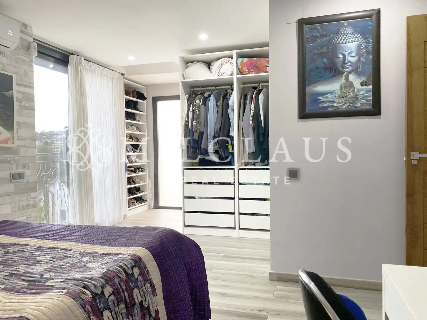 Schlafzimmer von Haus oder Chalet zum Verkauf in Lliçà d'Amunt mit Klimaanlage, Heizung und Privatgarten