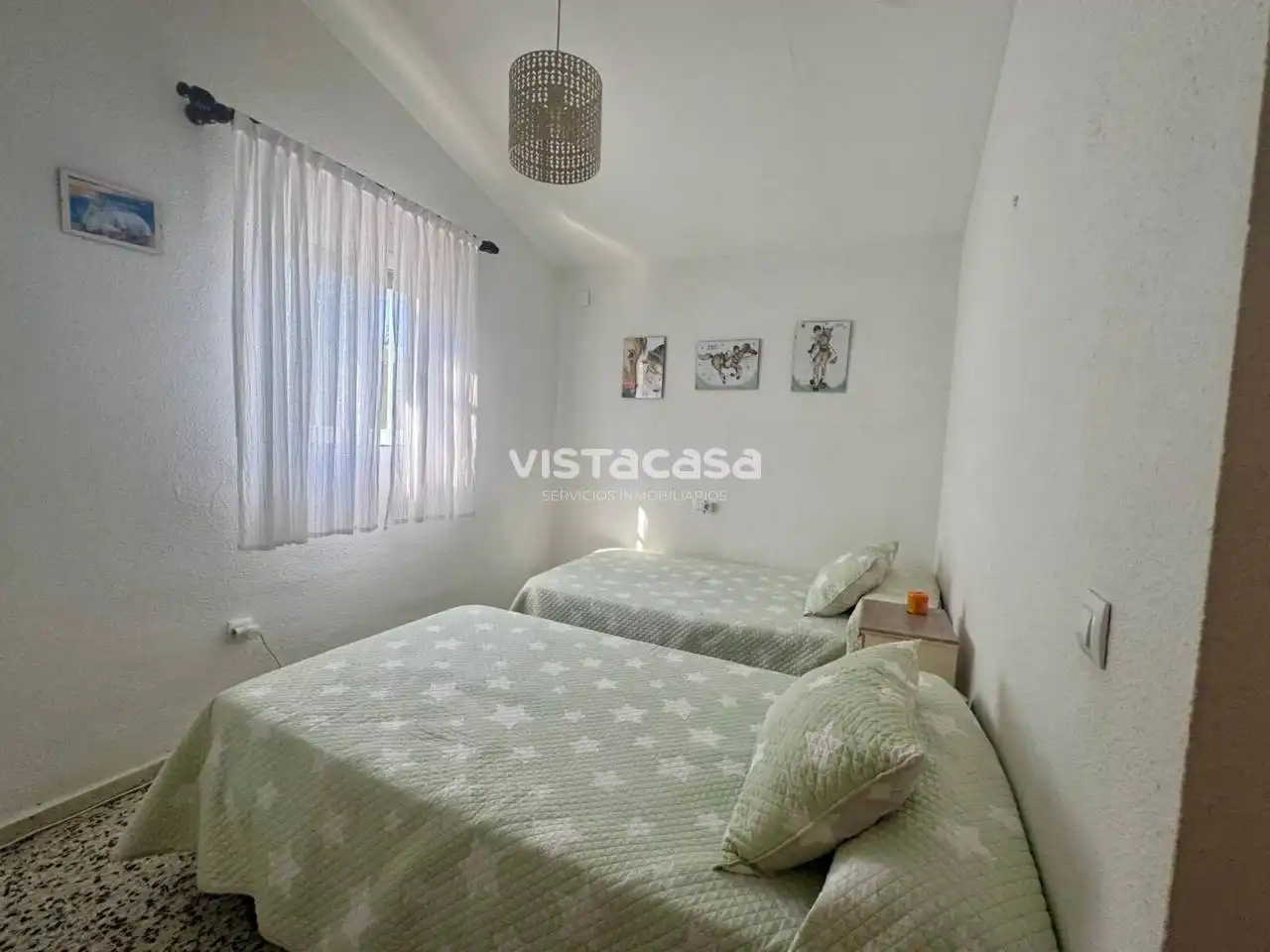Dormitori de Casa o xalet de lloguer en Carmona amb Aire condicionat, Calefacció i Jardí privat