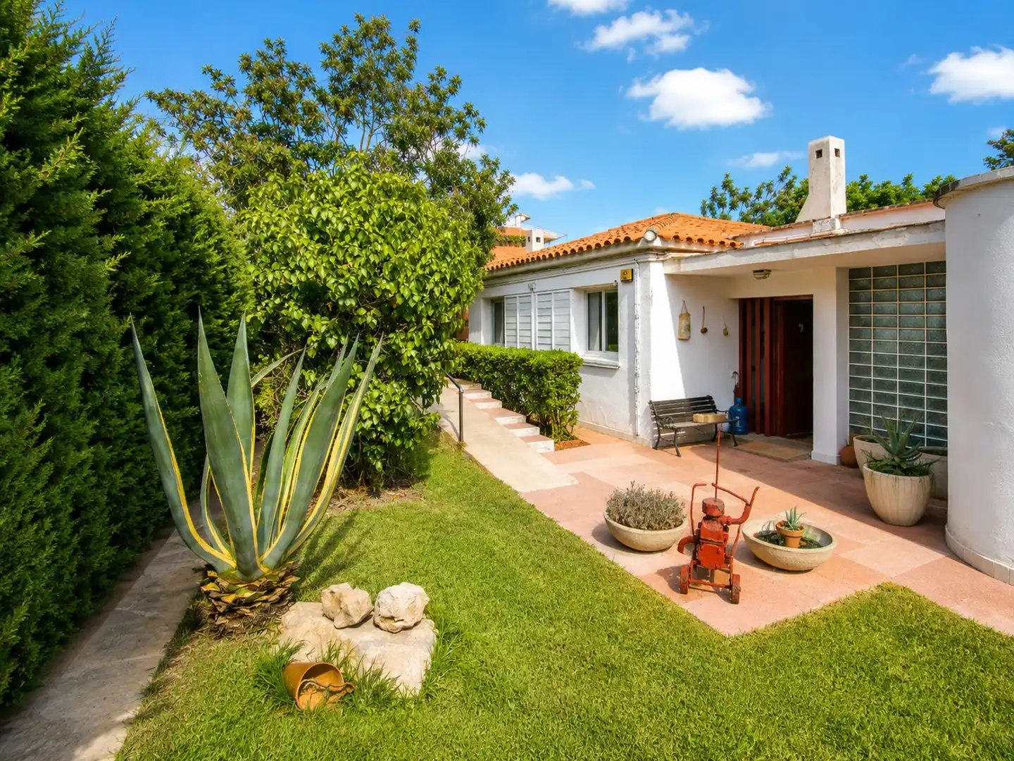 Jardín de Casa o chalet en venta en Cubelles con Calefacción, Jardín privado y Terraza