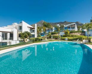 Exterior view of Single-family semi-detached for sale in Marbella  with Air Conditioner, Heating and Terrace