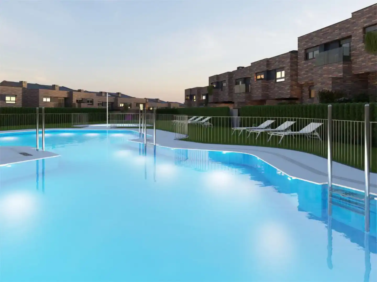 Swimming pool of Houses for rent in Boadilla del Monte  with Air Conditioner, Private garden and Parquet flooring