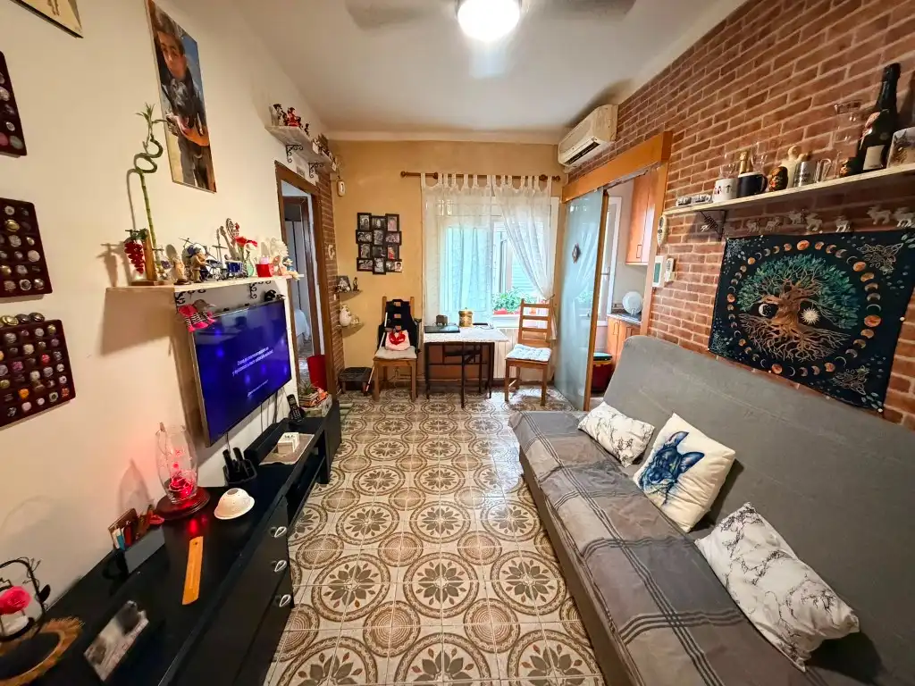 Sala de estar de Piso en venta en Badalona con Aire acondicionado y Calefacción