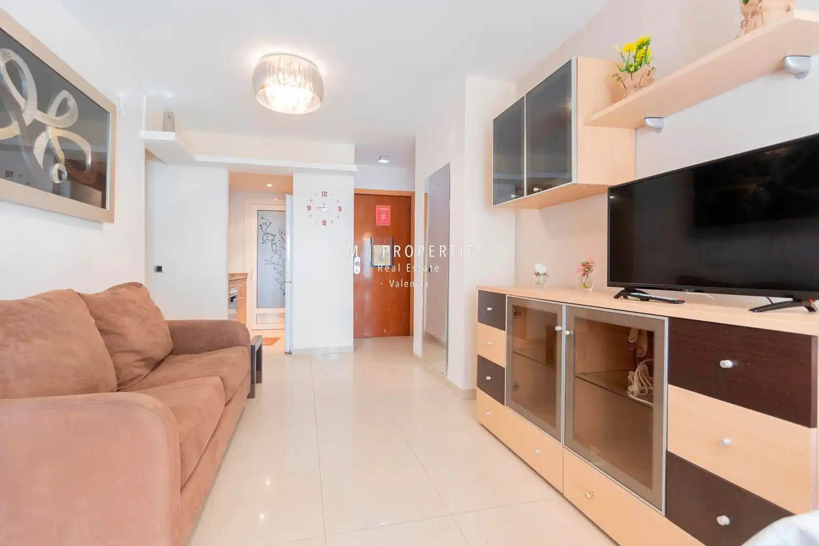 Sala d'estar de Pis en venda en Oropesa del Mar / Orpesa amb Aire condicionat, Piscina i Moblat