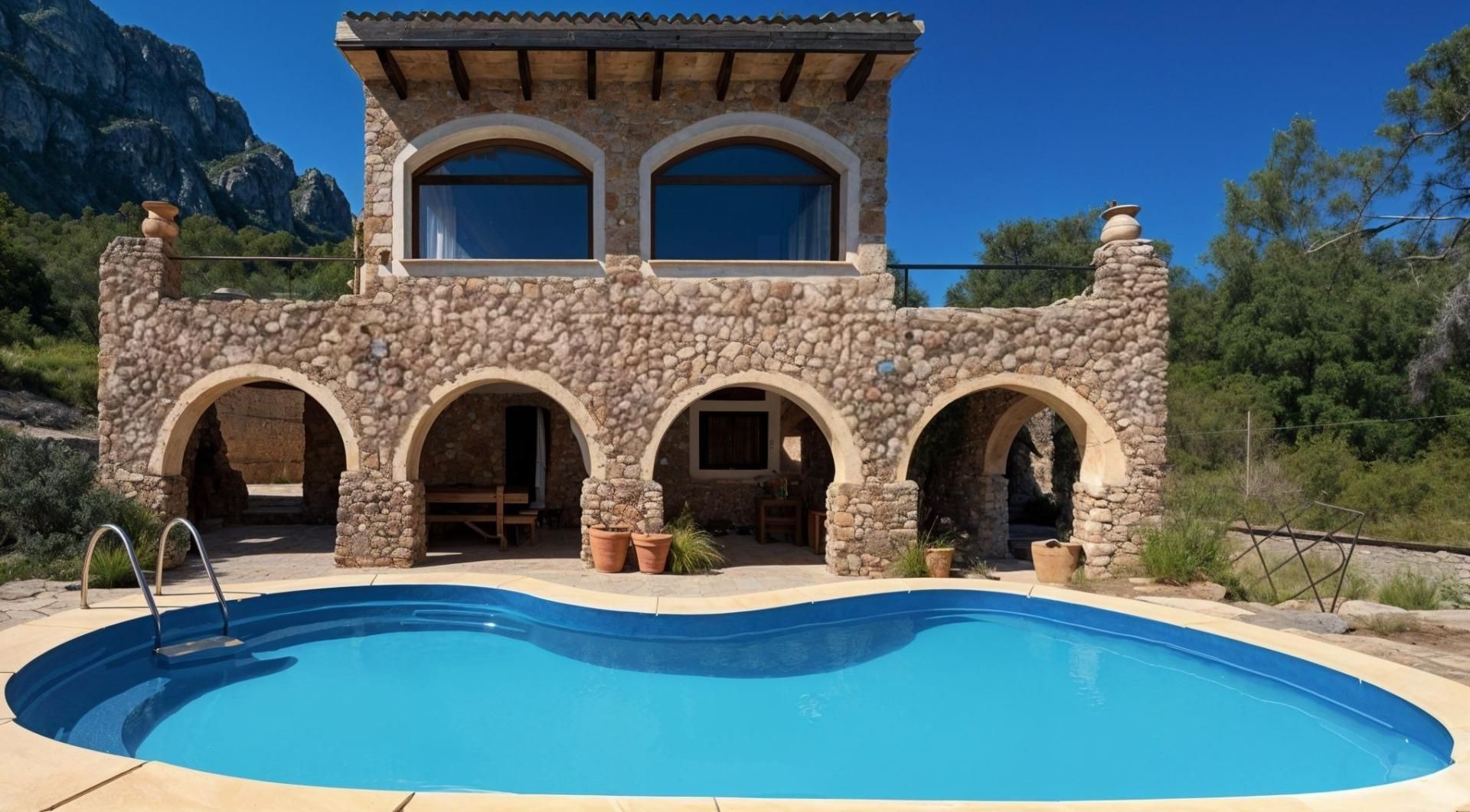 Exterior view of Country house for sale in Puigpunyent  with Heating, Private garden and Terrace