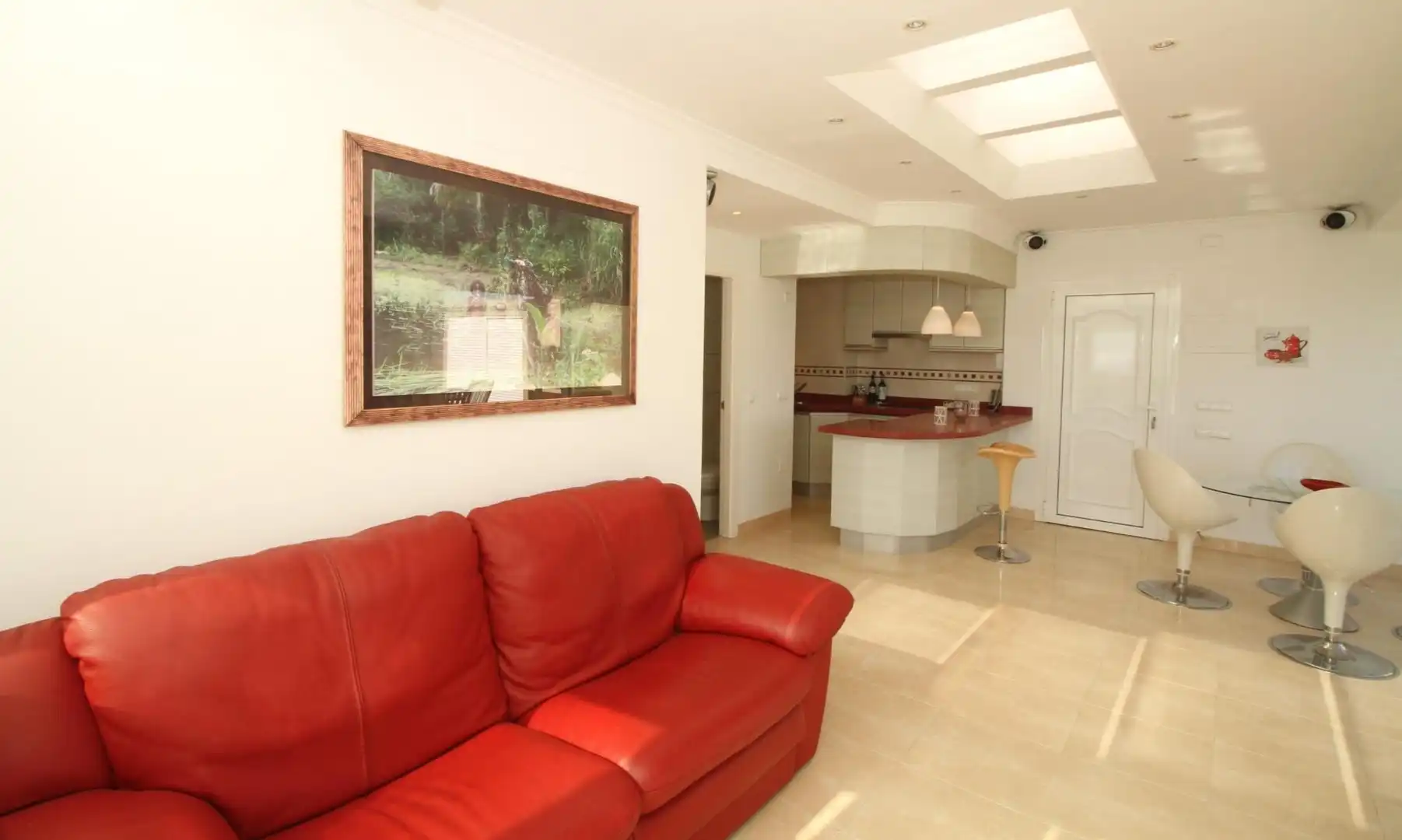Living room of Apartments for sale in Calpe / Calp  with Air Conditioner, Heating and Private garden