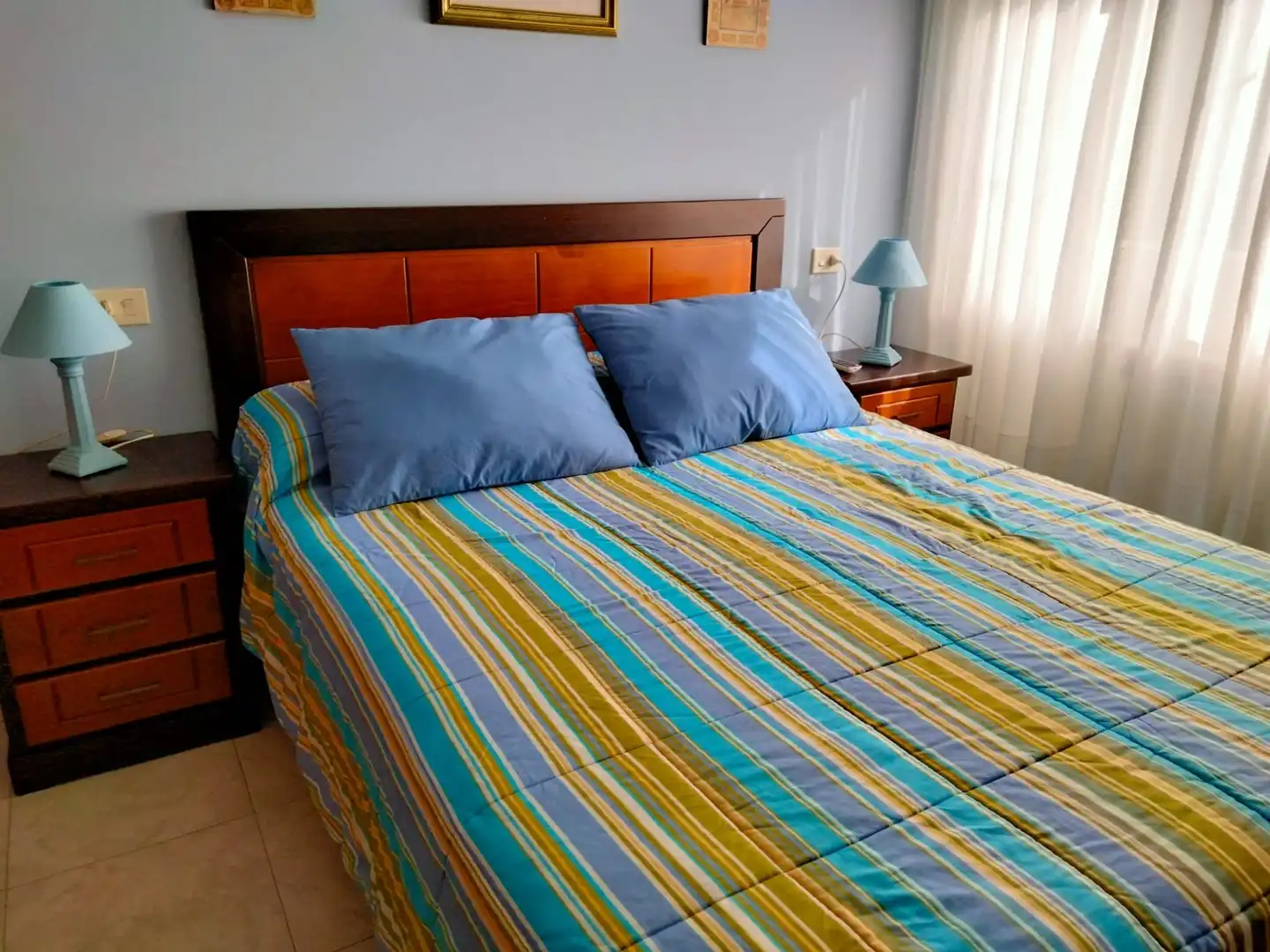 Schlafzimmer von Wohnung zur Miete in Sanxenxo mit Terrasse, Möbliert und Ofen