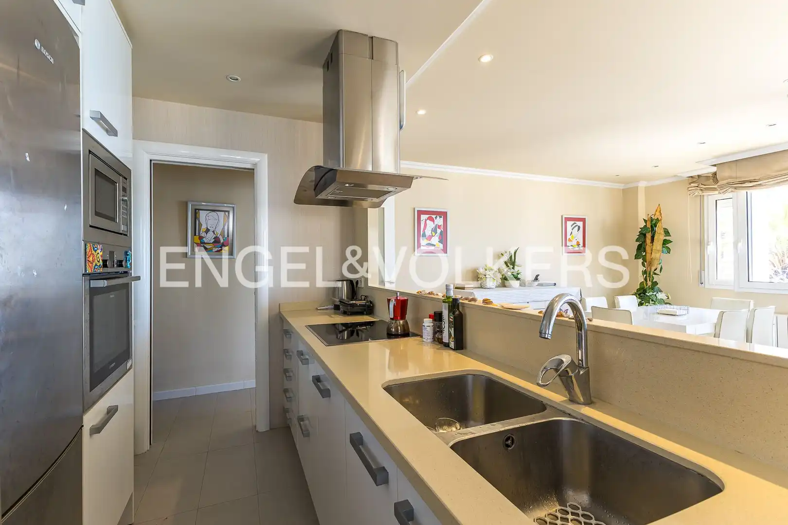 Cocina de Piso de alquiler en Cubelles con Aire acondicionado, Calefacción y Terraza